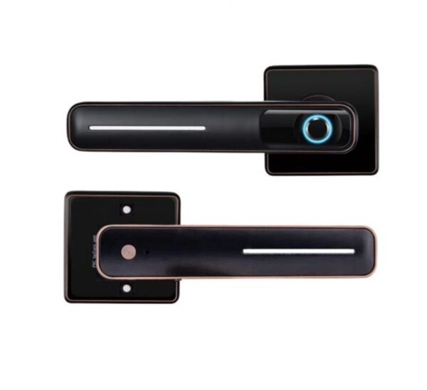 Электронный биометрический замок ручка HOGO-LOCK R05 — Купить недорого в магазине межкомнатных и входных дверей ООО "Дизайн Двери" в Санкт-Петербурге и СПб